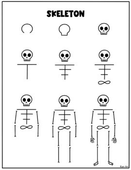 Zeichnen Lernen Skelettidee 7