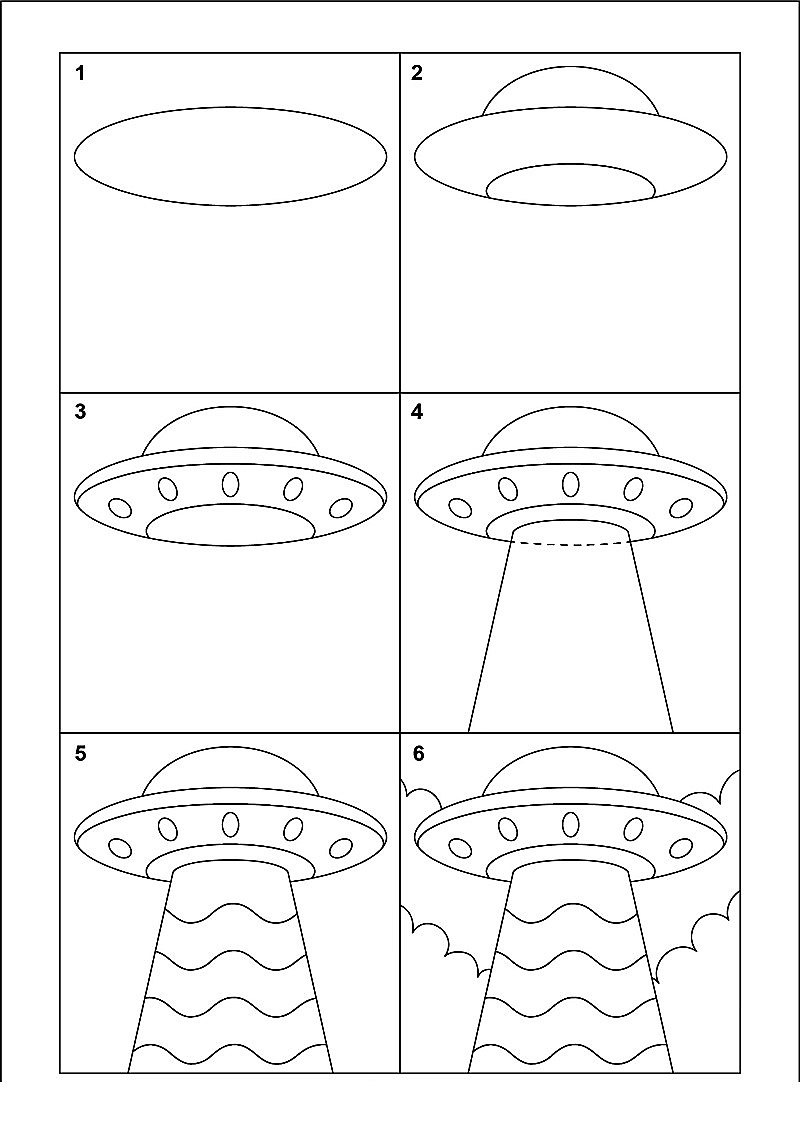 UFO-Idee 11 zeichnen ideen