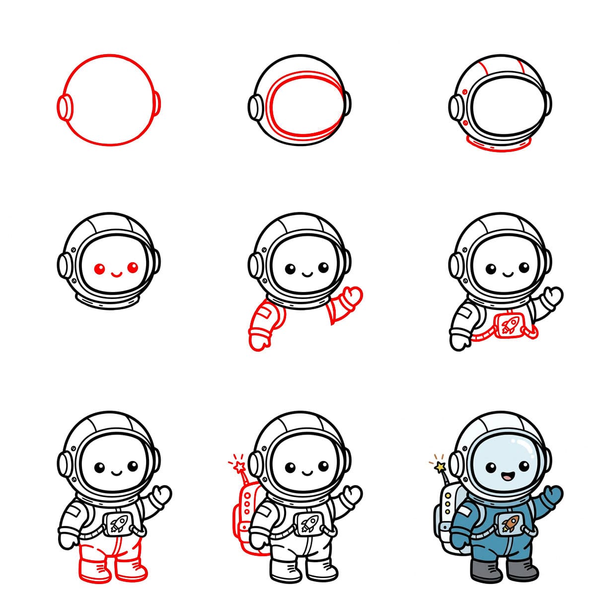 Astronaut Chibi zeichnen ideen