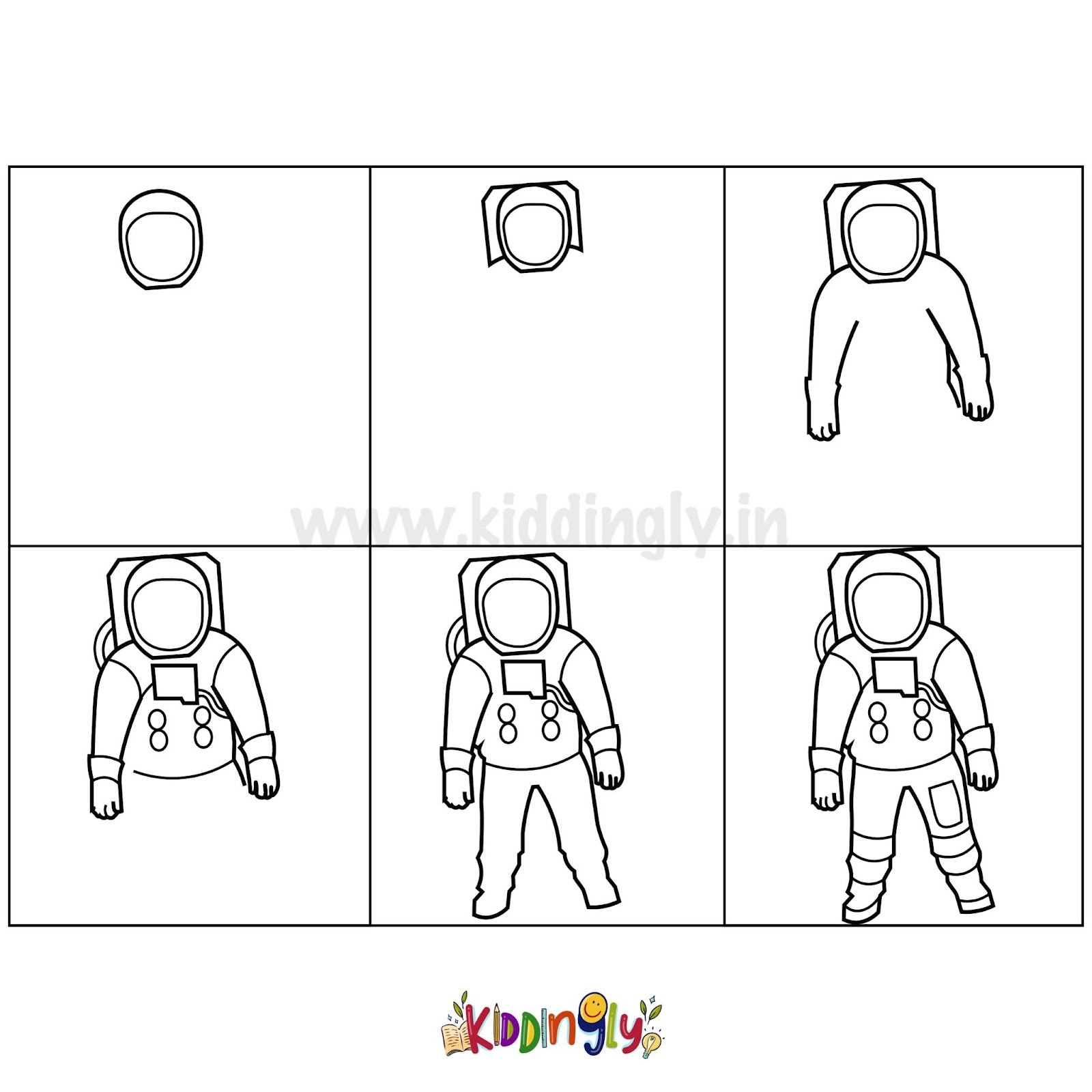 Astronauten-Idee 1 zeichnen ideen