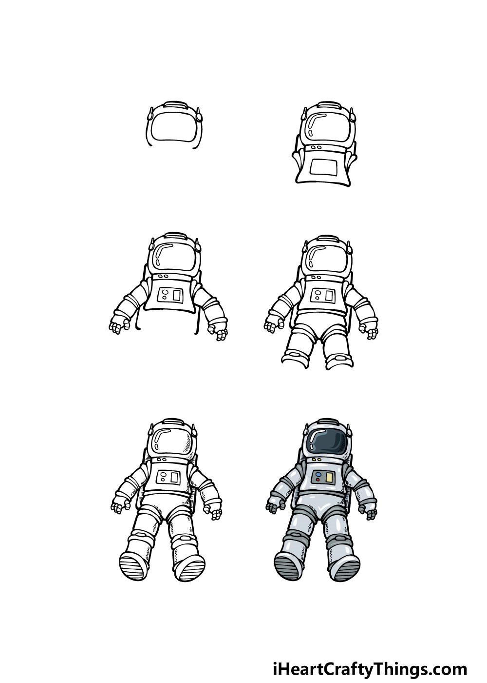 Astronauten-Idee 3 zeichnen ideen