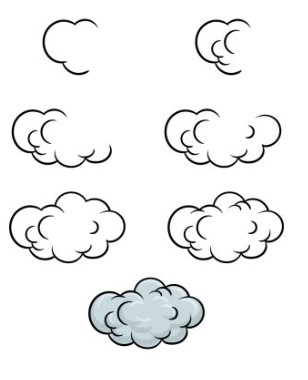 Wolken zeichnen ideen