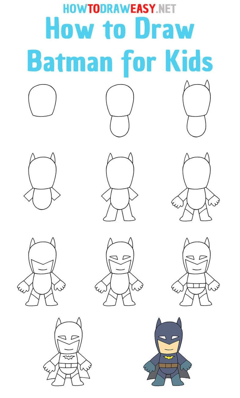 Ein einfacher Batman zeichnen ideen