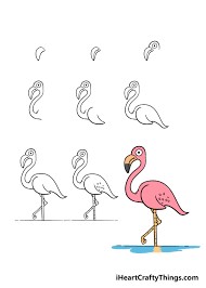 Ein süßer Flamingo zeichnen ideen