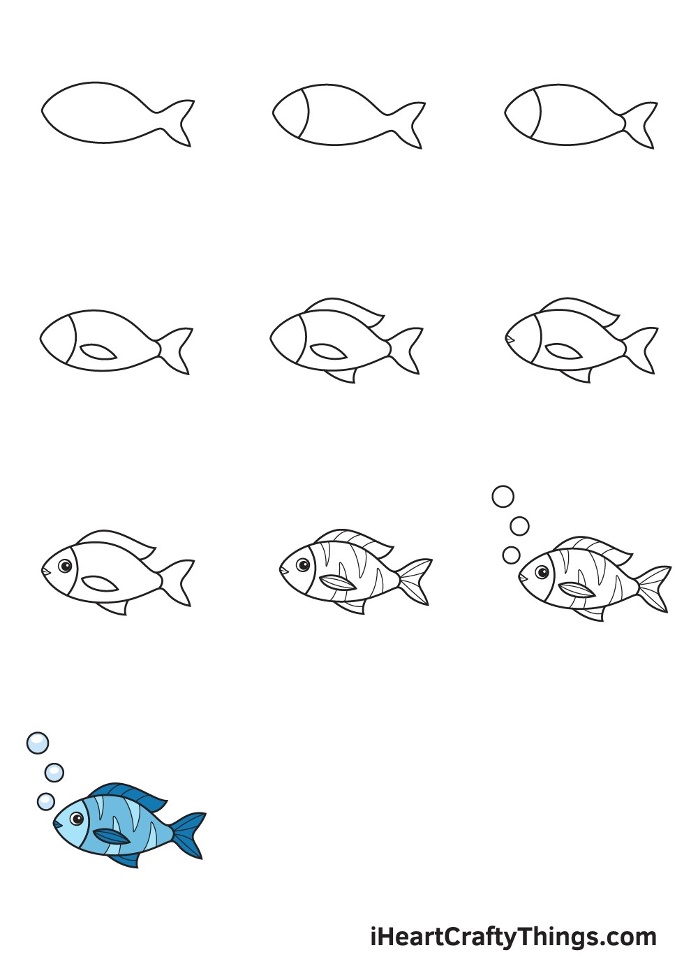 Zeichnen Lernen fish idea 1