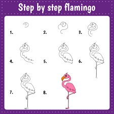 Flamingo-Idee 10 zeichnen ideen