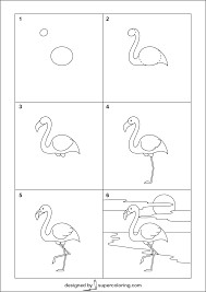 Flamingo-Idee 13 zeichnen ideen