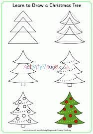 Idee für einen Weihnachtsbaum 6 zeichnen ideen