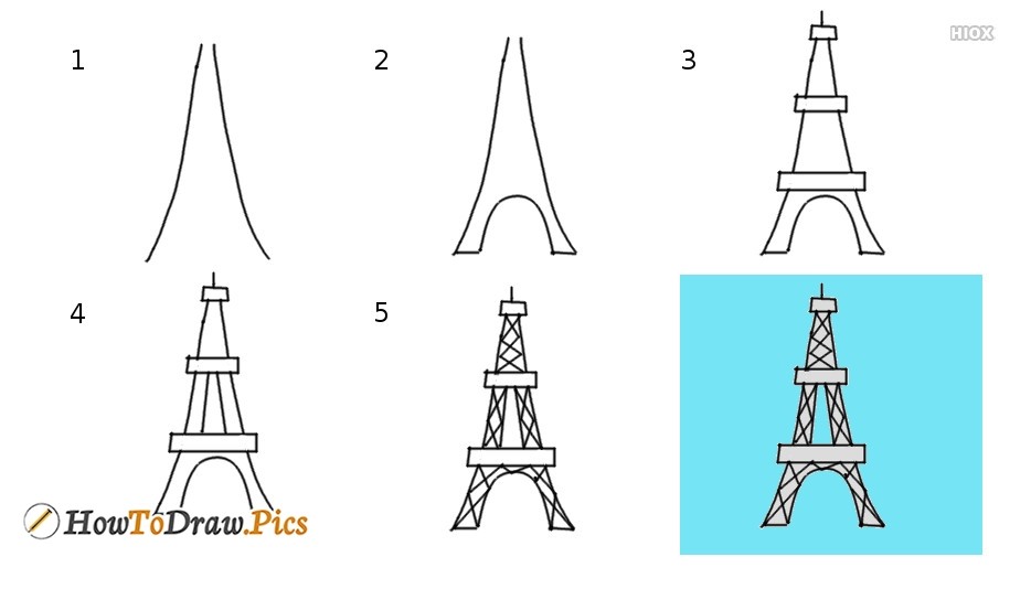 Idee mit dem Eiffelturm 4 zeichnen ideen