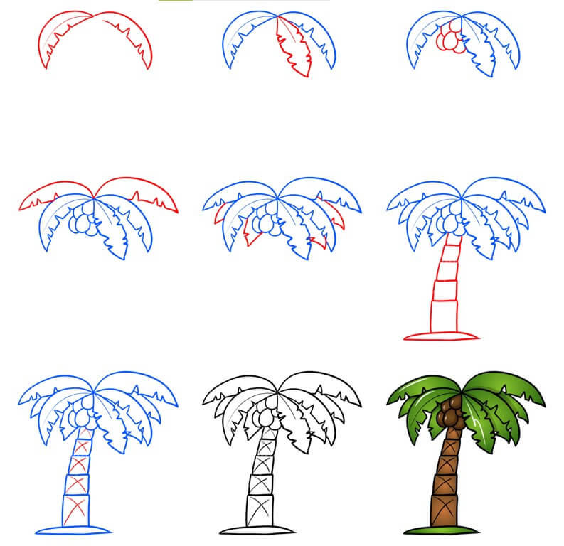 Ideen mit Palmen (25) zeichnen ideen