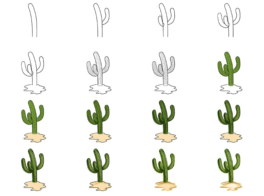 Kaktus-Idee 2 zeichnen ideen