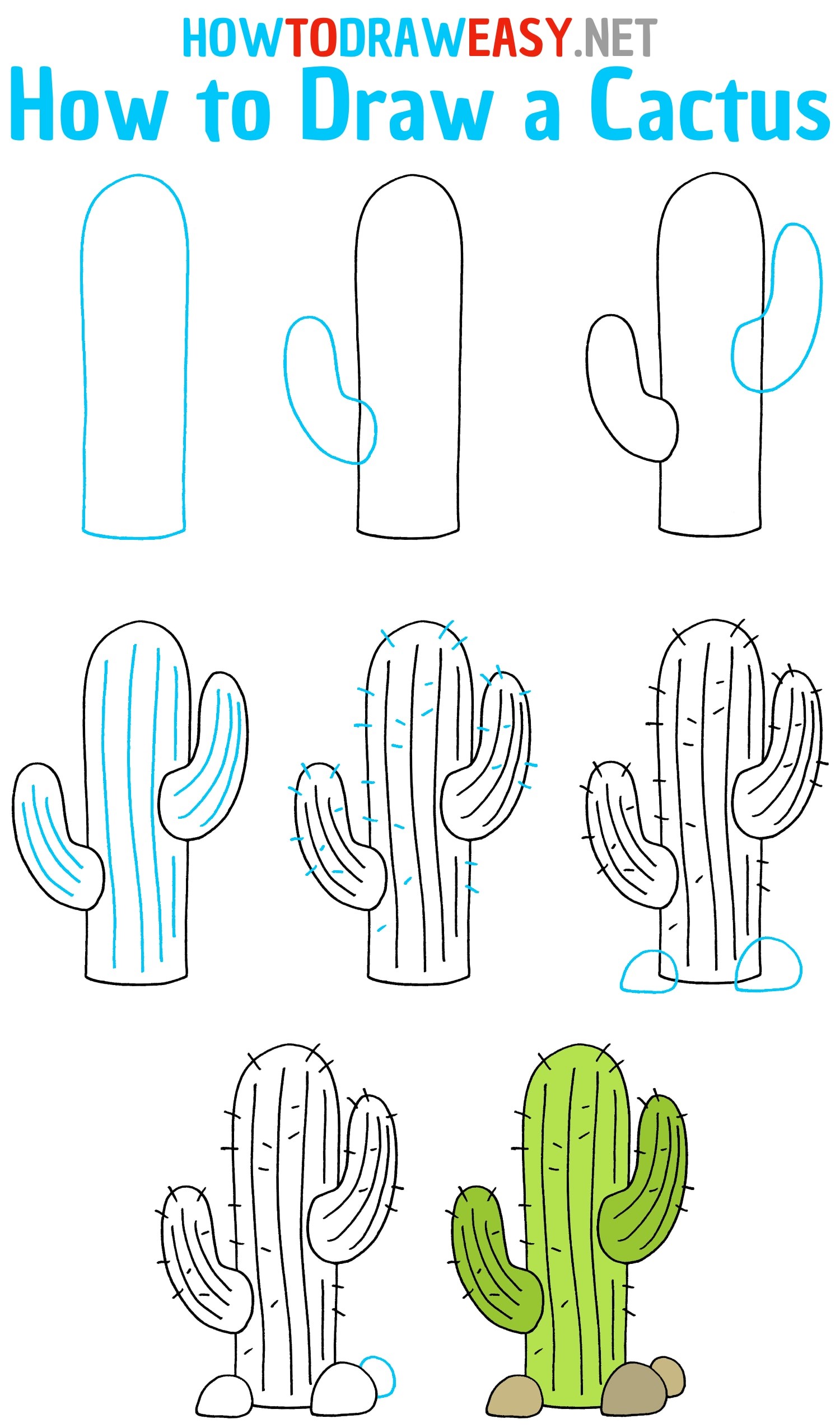 Kaktus-Idee 5 zeichnen ideen