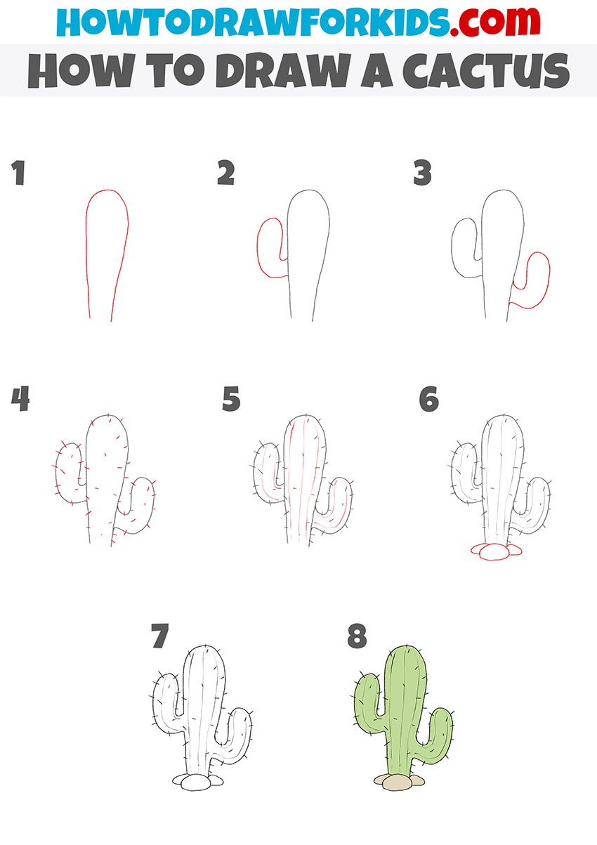 Kaktus-Idee 6 zeichnen ideen