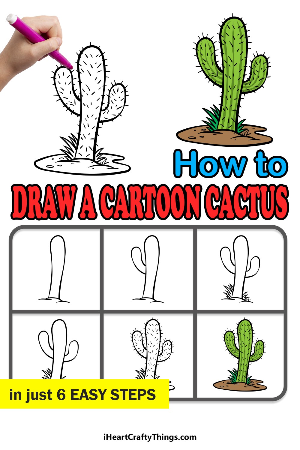 Kaktus-Idee 8 zeichnen ideen