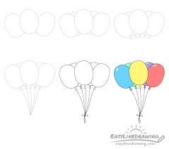 Luftballons zeichnen ideen