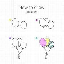 Luftballons-Idee 3 zeichnen ideen