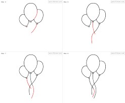 Luftballons-Idee 4 zeichnen ideen