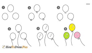 Luftballons-Idee 5 zeichnen ideen