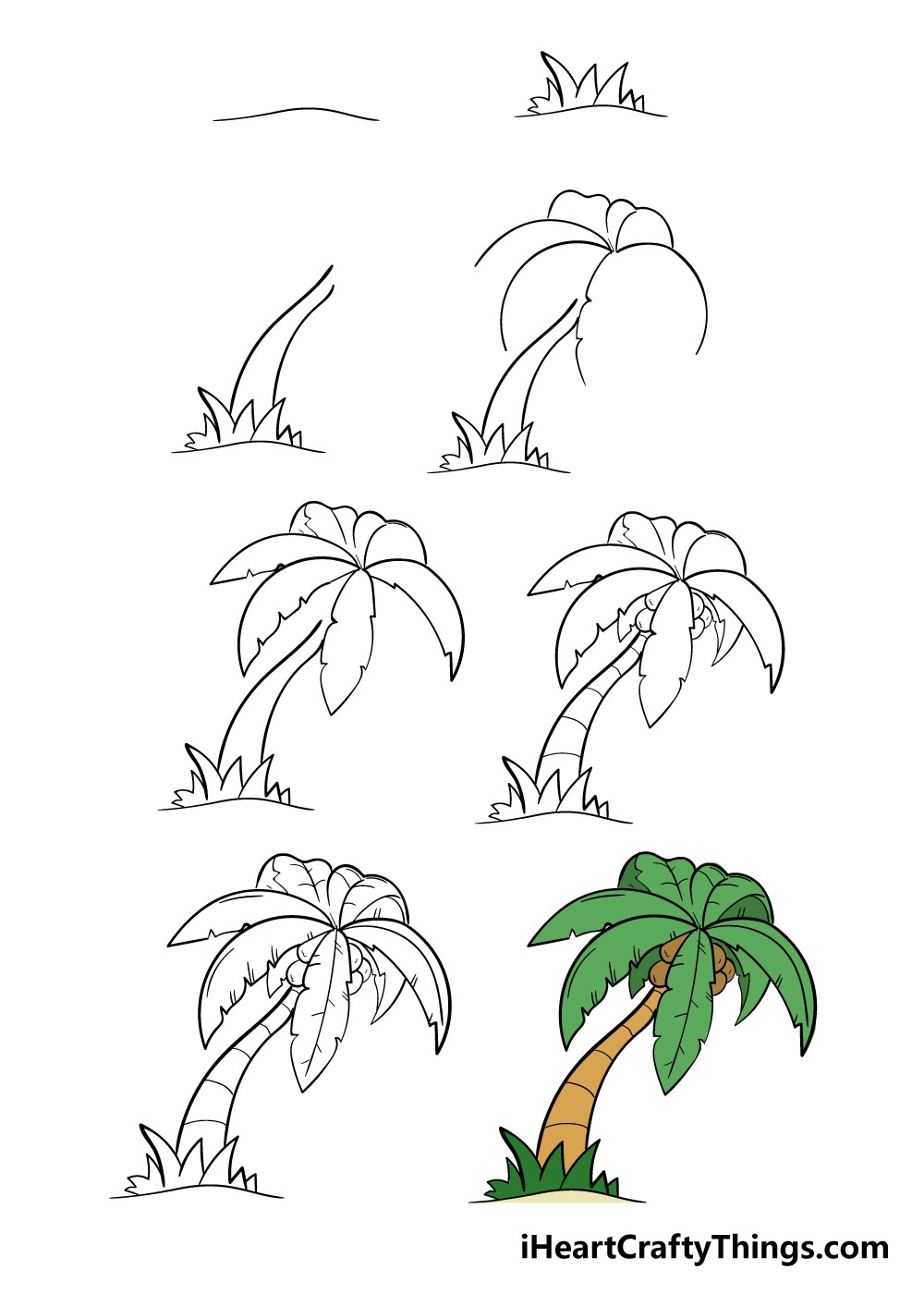 Palmen-Idee 8 zeichnen ideen