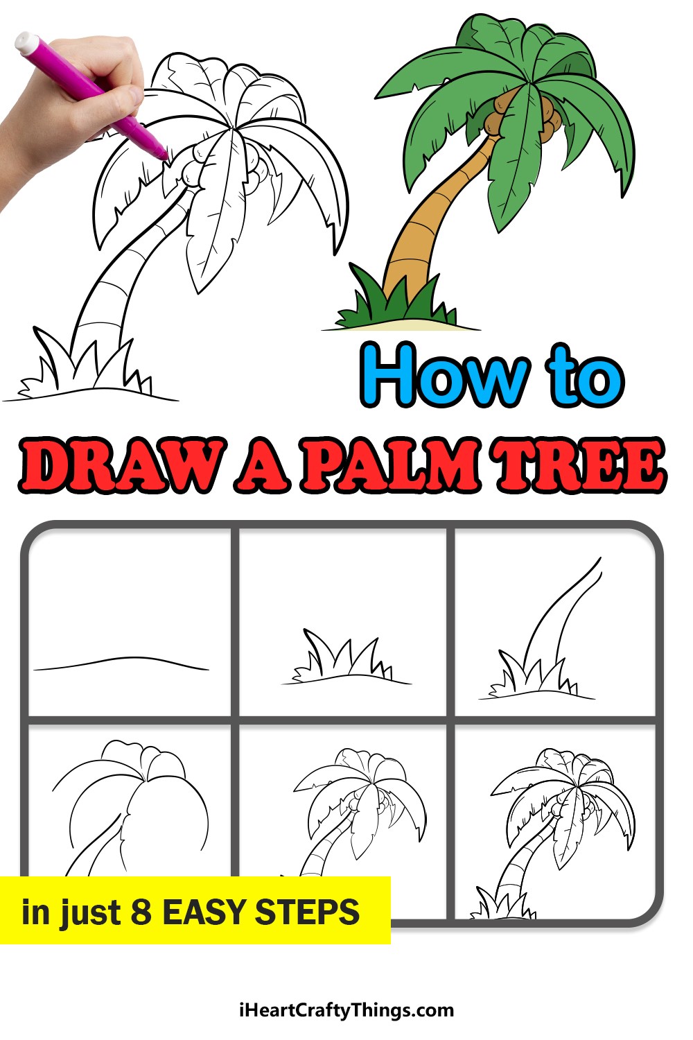 Palmen-Idee 9 zeichnen ideen