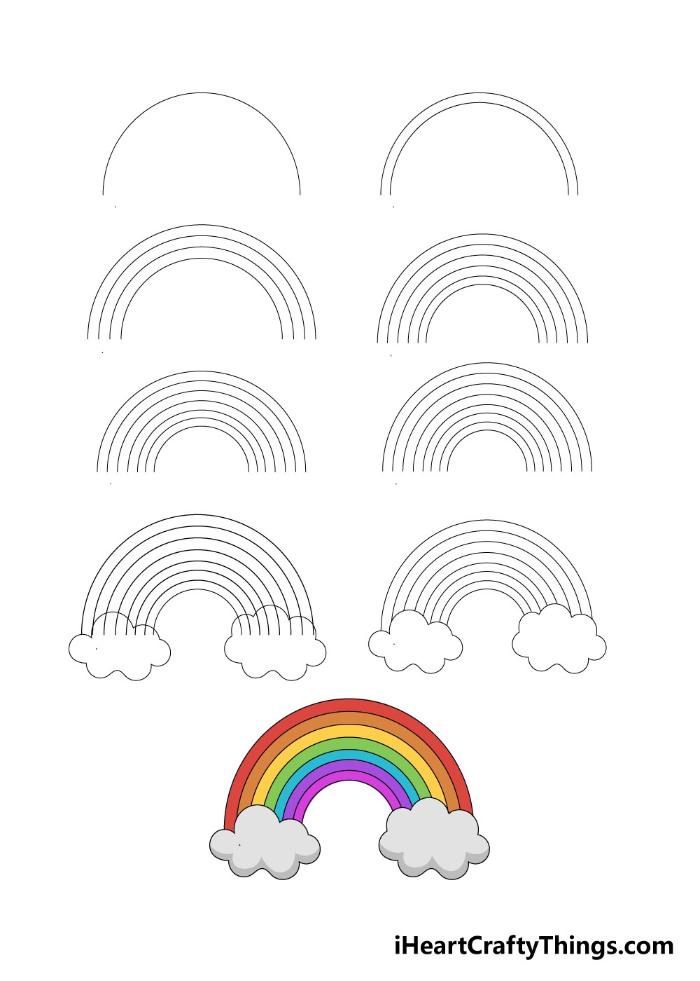 Regenbogenidee 1 zeichnen ideen