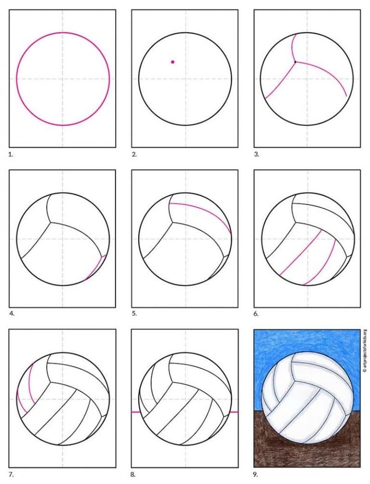 Volleyball-Idee 3 zeichnen ideen