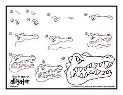 Zeichnen Lernen Alligator Ideas 9