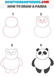 Ein einfacher Panda zeichnen ideen