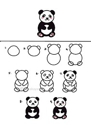 Ein süßer Panda zeichnen ideen