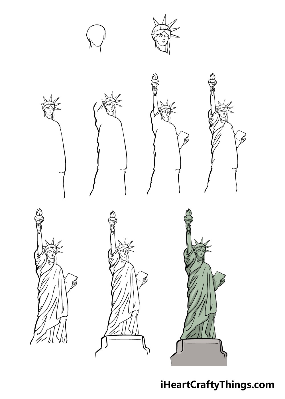 Idee der Freiheitsstatue 1 zeichnen ideen