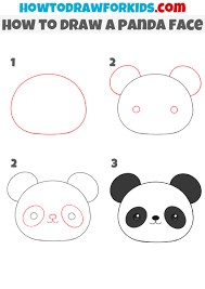 Pandas Kopf zeichnen ideen