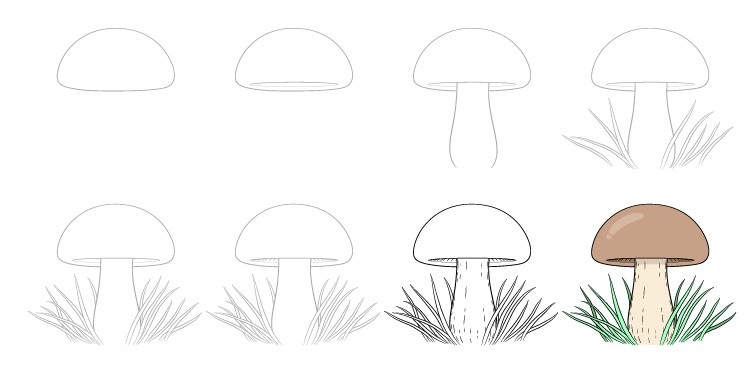 Pilz-Idee 2 zeichnen ideen