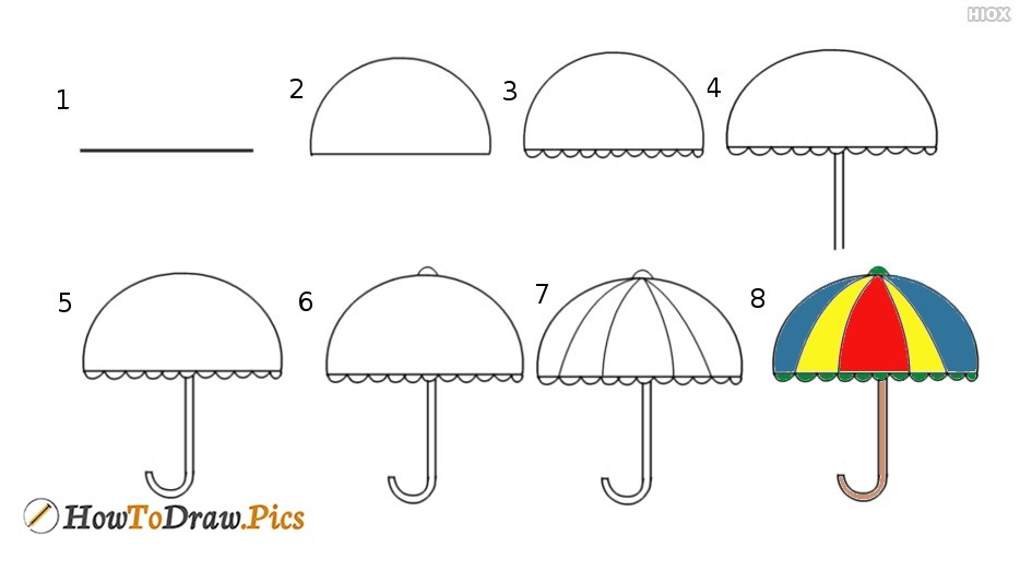 Regenschirm-Idee 6 zeichnen ideen