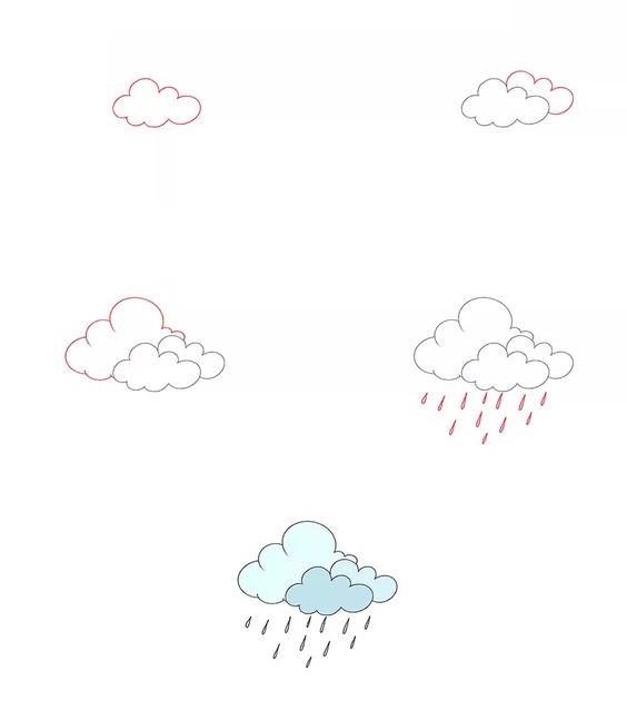 Regenwolken (1) zeichnen ideen