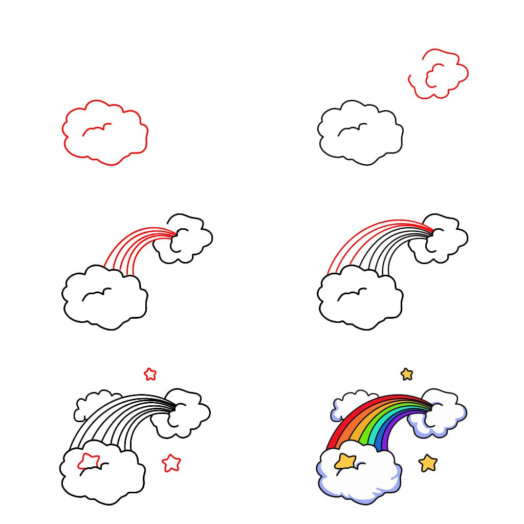 Sternenregenbogen zeichnen ideen