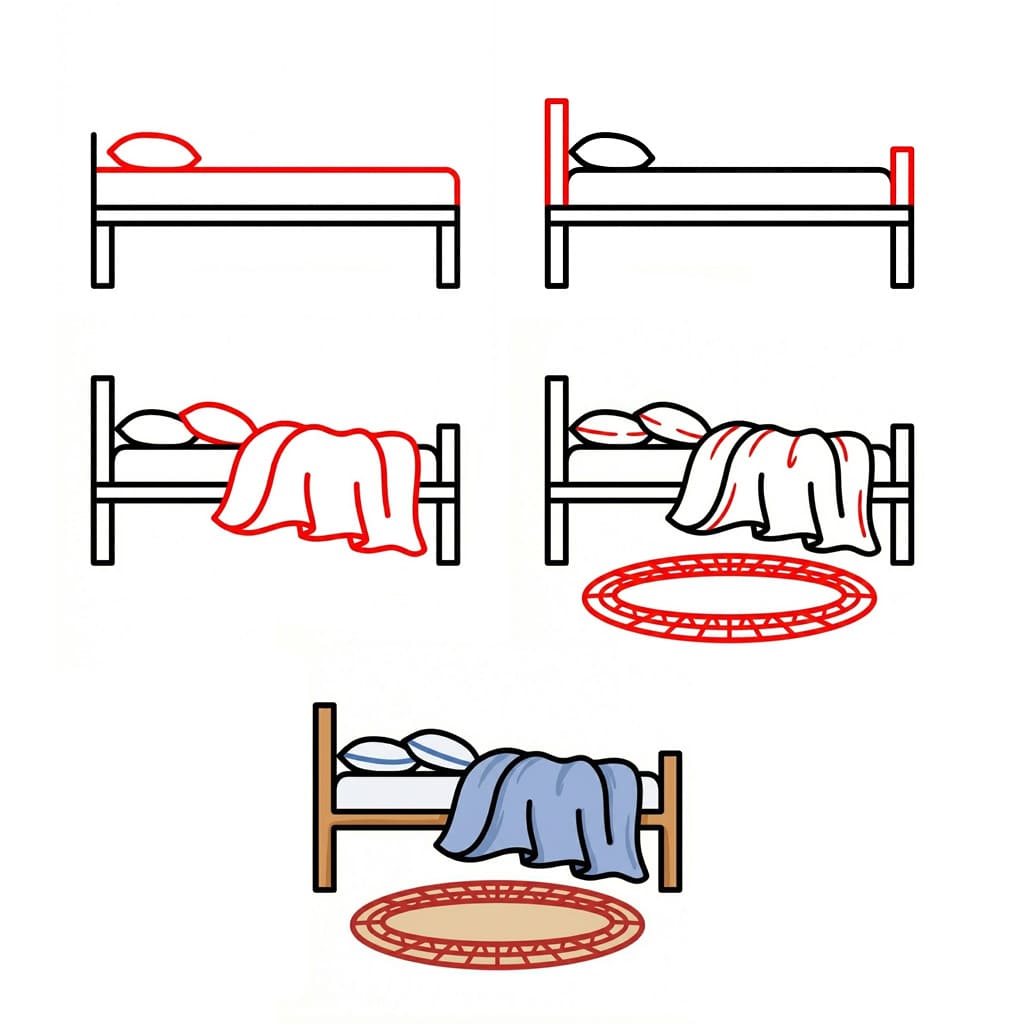 Warmes Bett zeichnen ideen