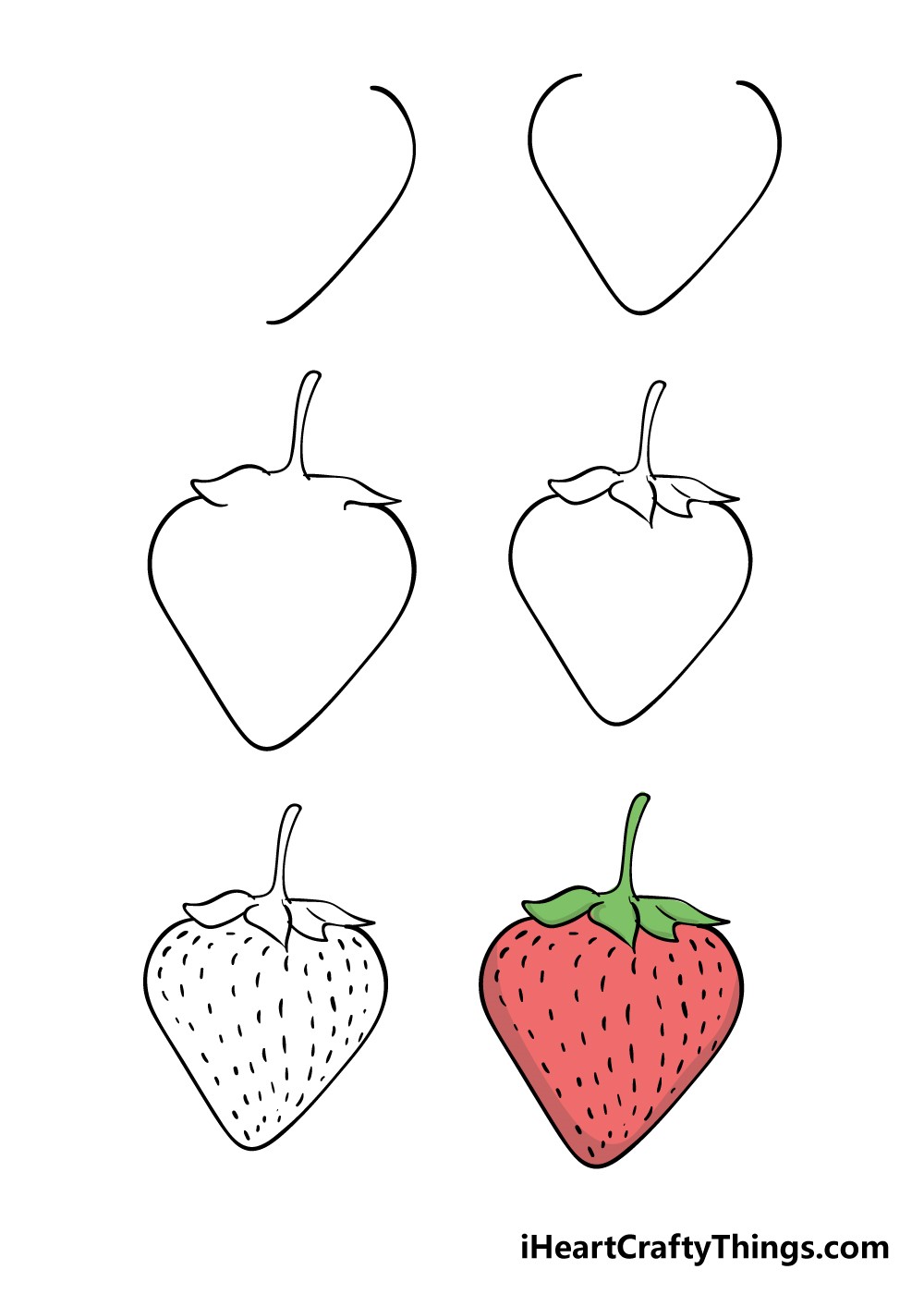 Erdbeeridee 4 zeichnen ideen