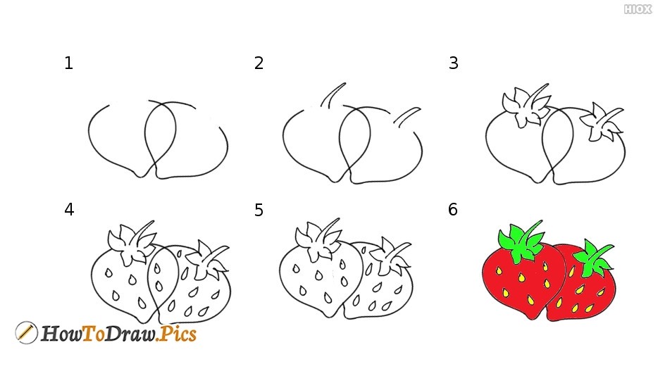 Erdbeeridee 7 zeichnen ideen