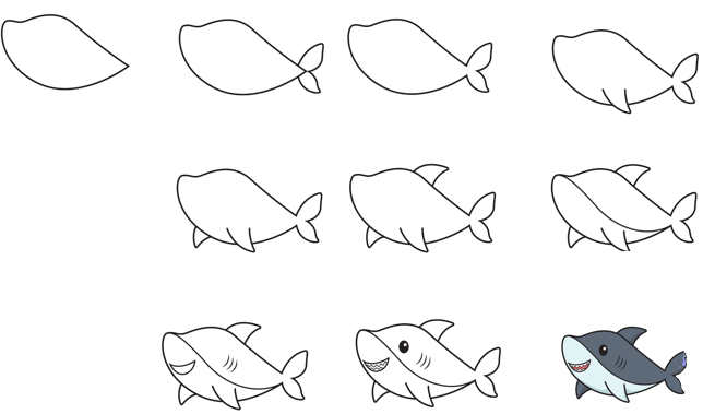 Babyhai zeichnen ideen