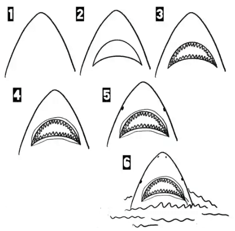 Haifischkiefer zeichnen ideen