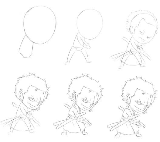 Zoro chibi zeichnen ideen