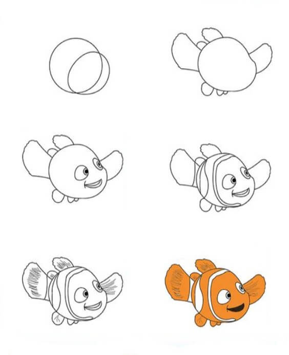 Clownfish 3 zeichnen ideen