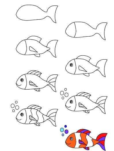 Clownfish 4 zeichnen ideen