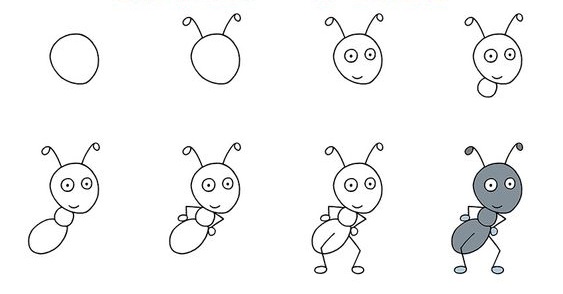 Zeichnen Lernen Ameisenidee (17)