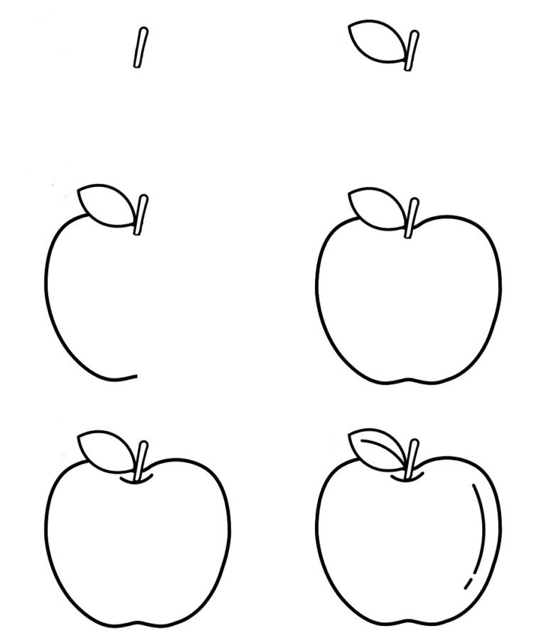 Apfel Idee (3) zeichnen ideen