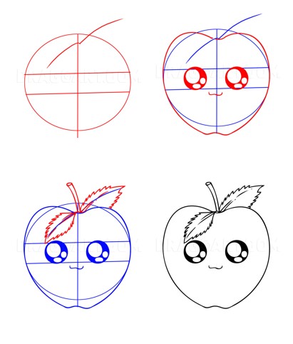 Apfel süß (2) zeichnen ideen