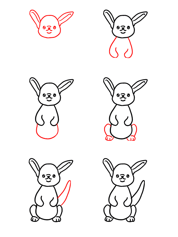 Baby-Känguru zeichnen ideen