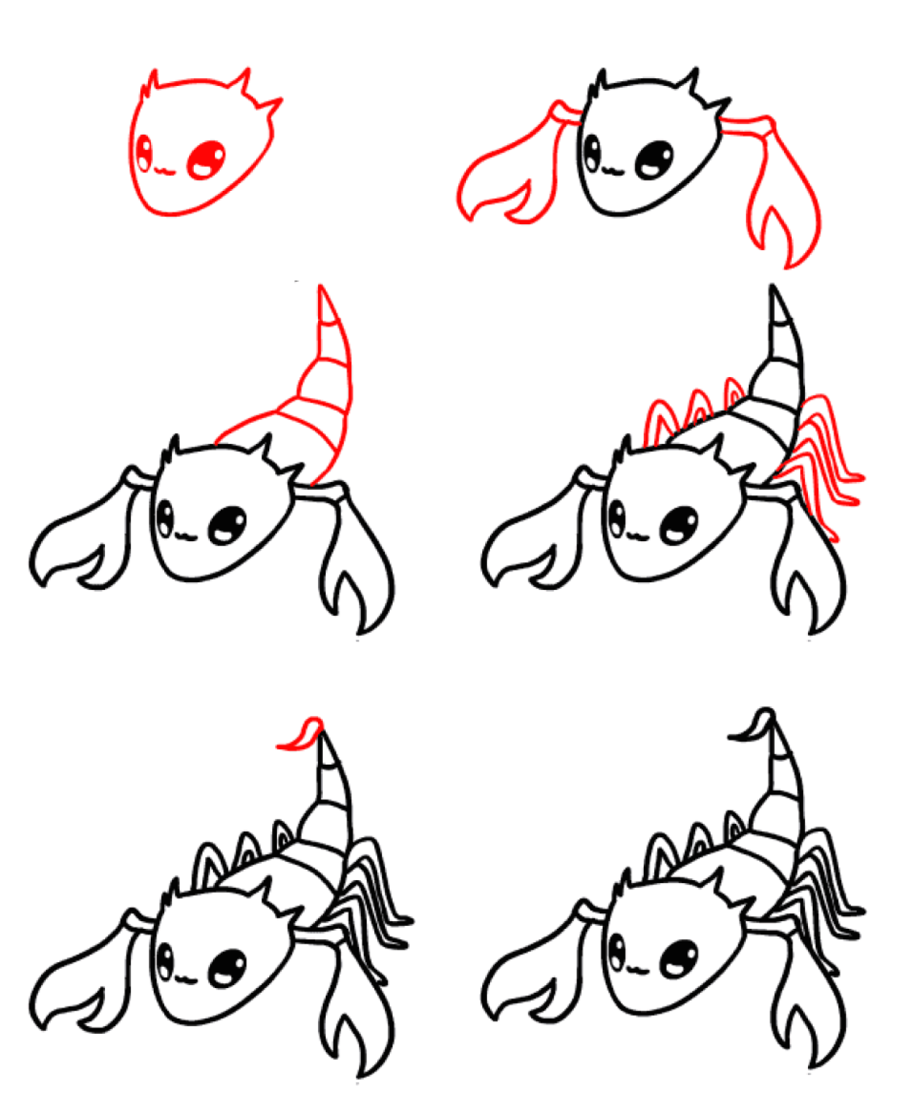 Baby-Skorpion zeichnen ideen