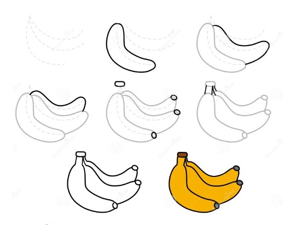 Zeichnen Lernen Bananenidee (11)