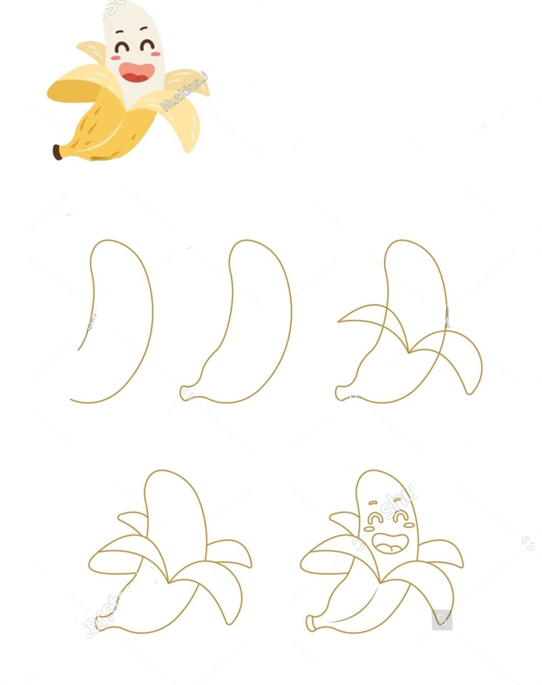 Zeichnen Lernen Bananenidee (12)
